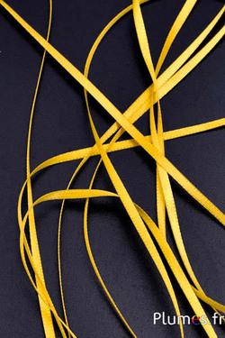 Satijnen lint - breedte 3 mm - geel